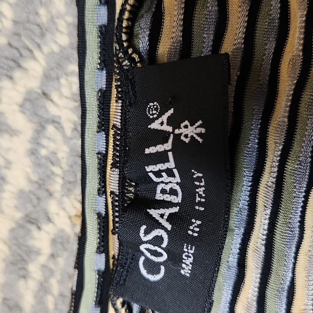 Cosabella Black and White Striped Bodysuit - Picture 13 of 14